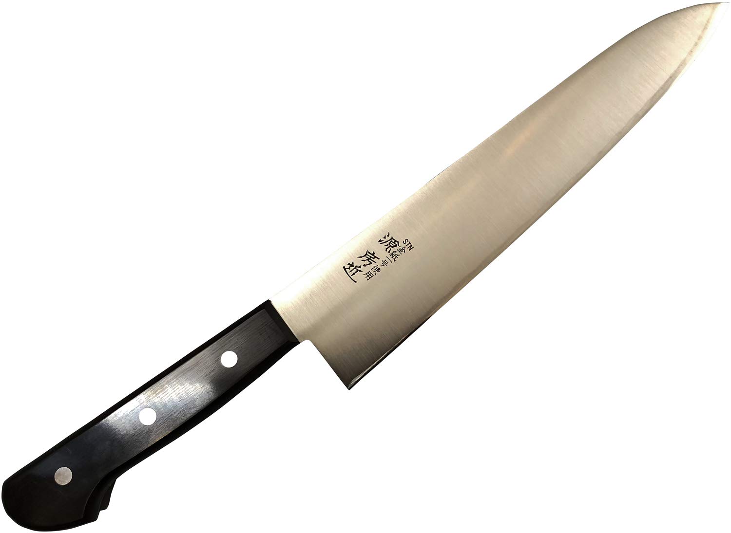 Amazon｜刀舟技研 包丁 牛刀 (右利き用) 270mm 「 房近 金紙1号ツバ無