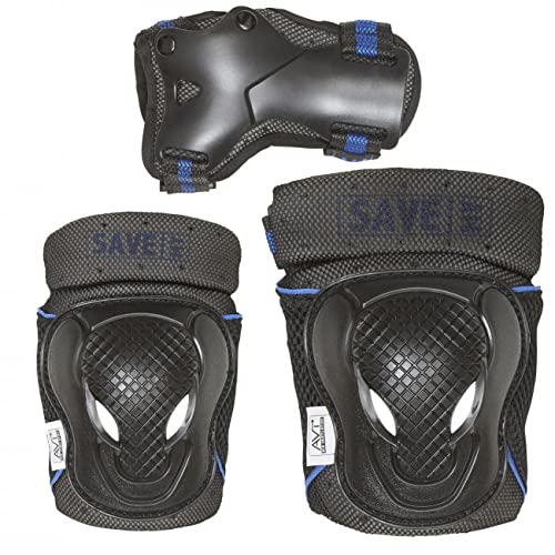 Save My Bones Safety Set Blue S équipement de protection roller skate
