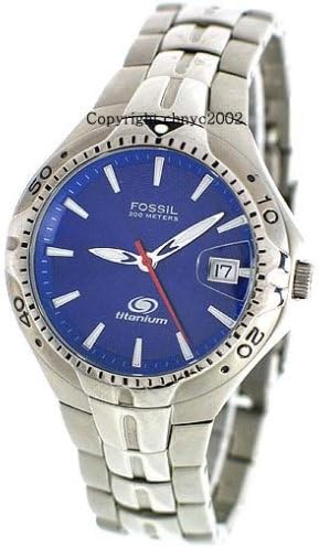 Fossil Titanium 200 Meter Date Mens 