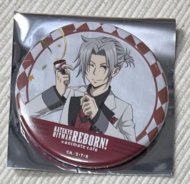 家庭教師ヒットマンREBORN リボーン 一番カフェ 獄寺隼人 缶バッジ Amazon.co.jp: 家庭教師ヒットマンREBORN リボーン × animate