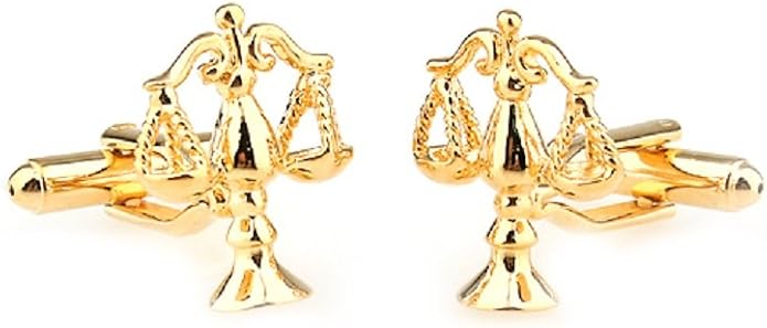 Mancuernillas Balanza Justicia Abogado en Caja de Regalo miniatura 3