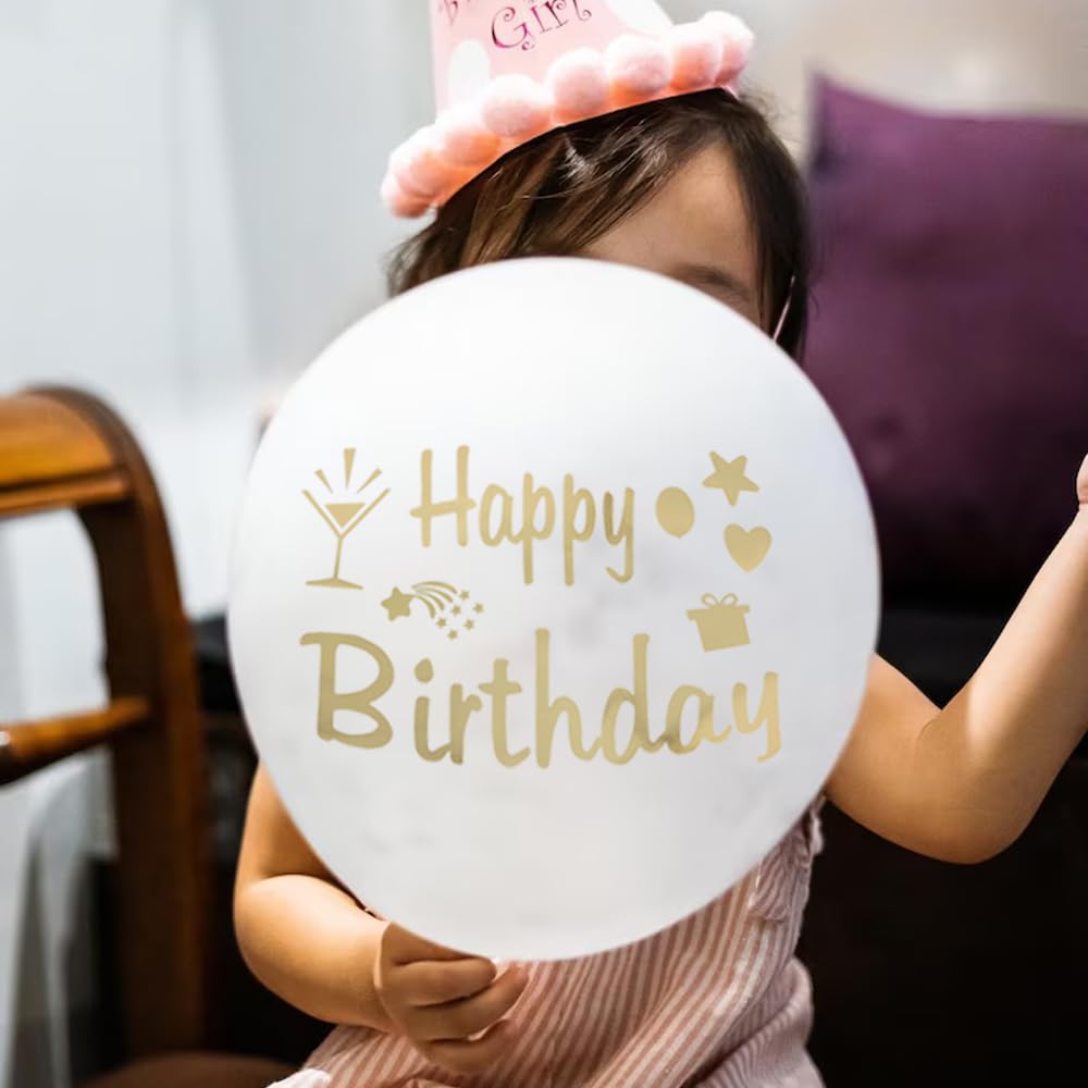 Un Ensemble D'autocollants Rouges Avec Des Signes  Joyeux Anniversaire