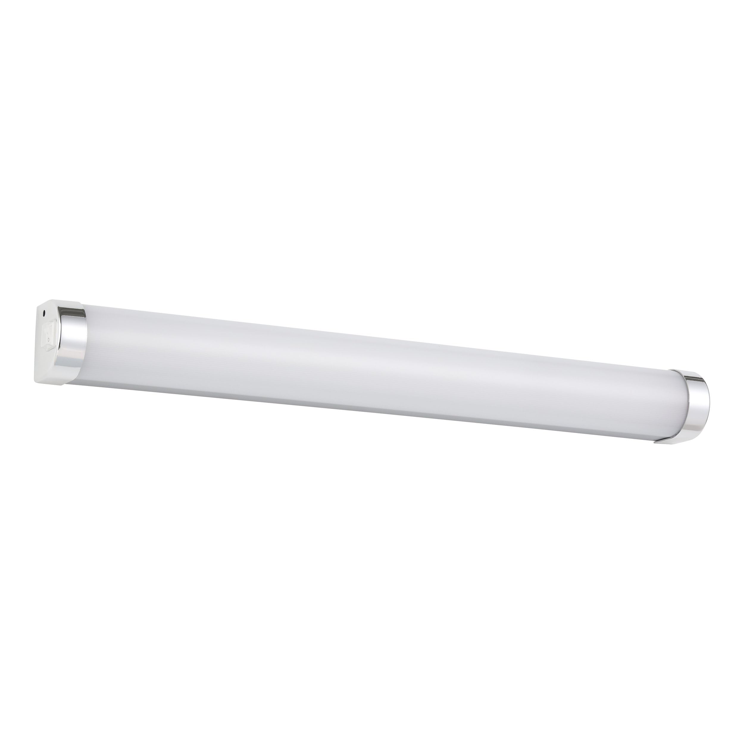 Eglo LED lámpara de espejo Tragacete 1, iluminación de baño de metal en plata, blanco e cromo, antihumedad, blanco neutro, IP 44, L 45 cm