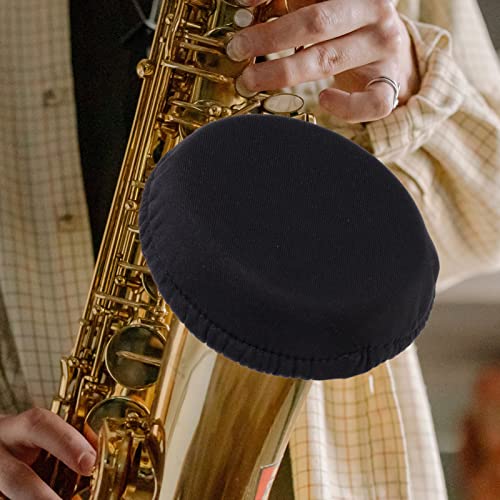 Artibetter Straight Tube Silencer Hat Instrument Bell Cover Reusable Elastic Cover For Trumpet Cornet, Alto Sax, Bass Clarinet Black Instrument Hat Cover #TOP6