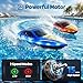 CAPTAER Remote Control Boat for Kids, RC Boat for Pool, Lake, River and Pond with LED Lights, Self-Righting, Waterproof, Fast Speed Racing Electric Boats 2 Speed Modes 60mins Rechargeable Batteries