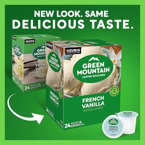 Image of Green Mountain Coffee Roasters French Vanilla Coffee, Keurig Single-Serve K-Cup pods, Light Roast, 96 Count
