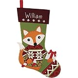Dimensions Needlecrafts Dimensions Woodland STOCKING Felt Applique Kit, 72-08280