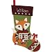 Dimensions 72-08283 Woodland Stocking Felt Applique Kit, 19", Multi