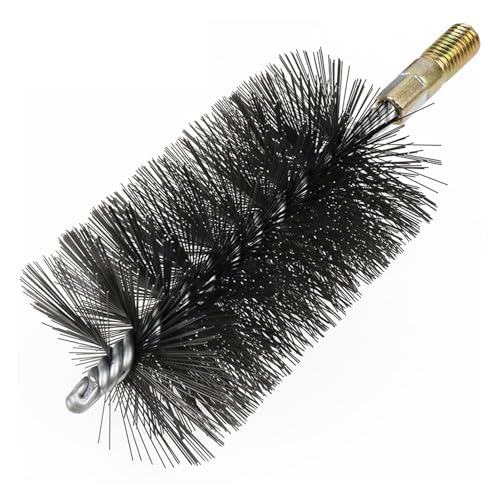 M12 Thread Wire Brush Metal Handle 18-75mm Brush Working Stainless Steel Wire Pipe Tube Cleaning Chimney Brush ( Color : 25mm , Size : 1 )