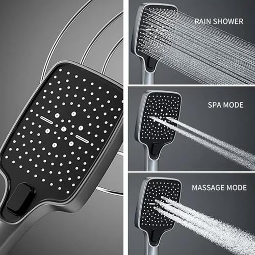 Ensemble combiné de douche mural avec affichage digital et pommeau 12 pouces