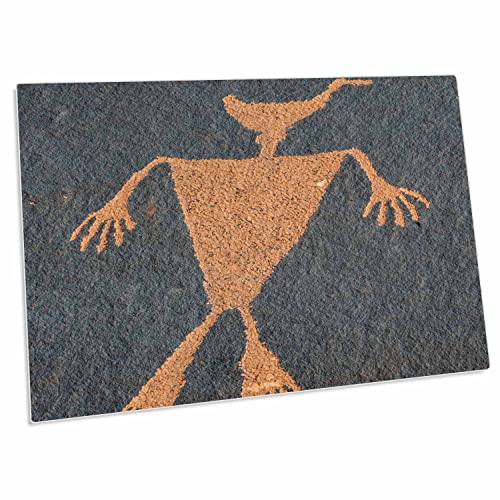 3dRose USA, Utah. Duck Headed Man Petroglyph, Cedar Mesa - Desk Pad