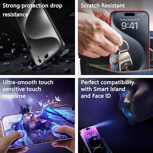 Image of 2-Pack Matte Screen Protector for iPhone 11 Pro and iPhone XS and iPhone X 5.8-Inch, Auto Dust Removal, No Bubbles, High Definition Clear, Easy Installation