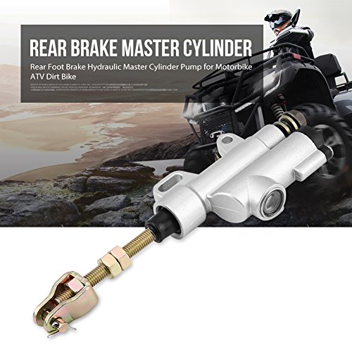 Achterrem Master Cilinder, Universele Hydraulische Hoofdcilinder Pomp Achtervoetrem Cilinder voor Motorfiets Atv Dirt… - Afbeelding 3