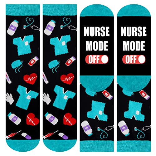 Belloxis Nurse Gifts For Women, Funny Nurse Socks Fun Novelty Socks #TOP3