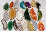 10PCS Bulk Wholesale Agate Slices Slab Cabochon -Pendant -Earrings Crystal Beads 30-80mm(2') (40-80mm)