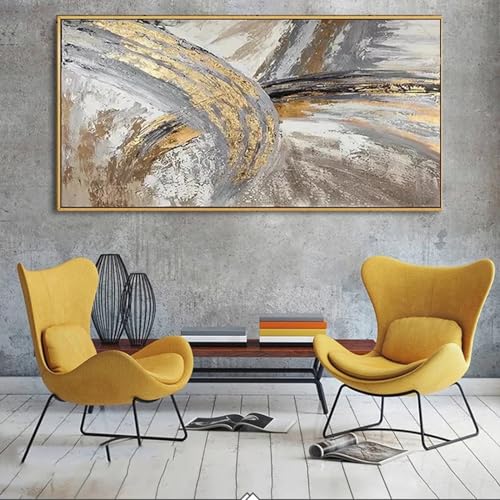 Art mural surdimensionné HYFBH toile haut de gamme avec cadre pour intérieur