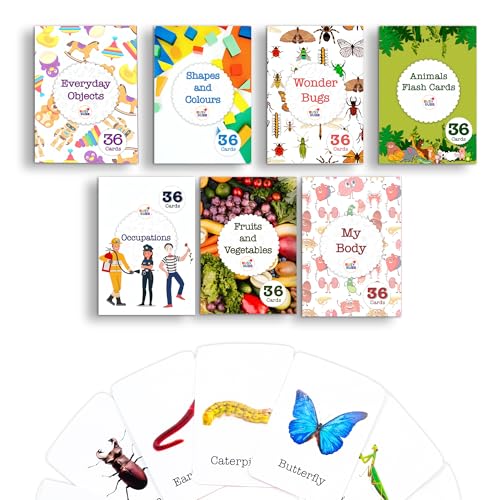 Image of Set of 7 Concepts Flash Cards | Learn with Fun | Montessori Education Toys | Age Group: 1-8 Years | Water Resistant & Non-Tearable Cards