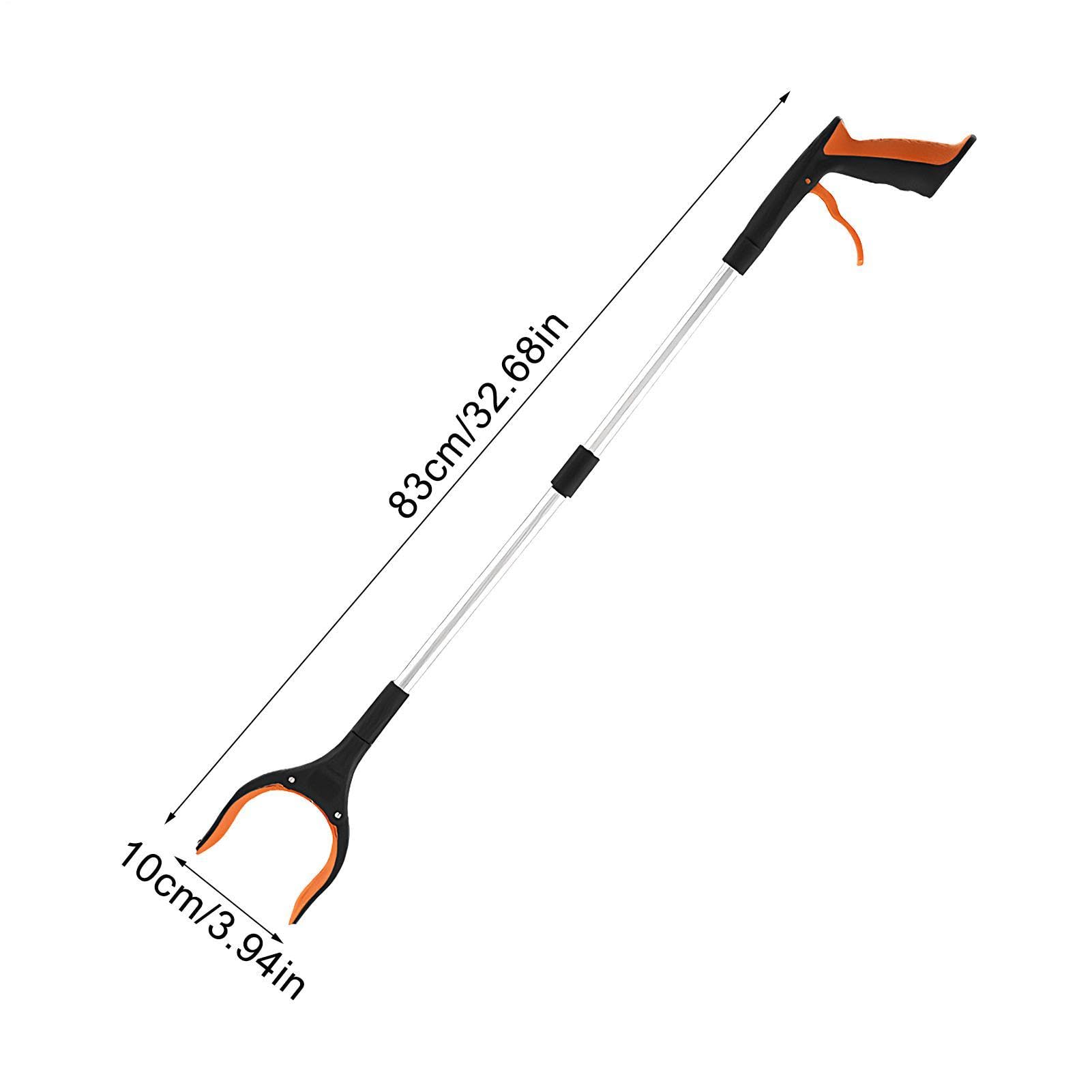 Strumento Grabber Reacher - Lega Di Alluminio Pieghevole Da 33 Pollici, Artiglio Magnetico In Silicone Antiscivolo | Bastone Raccoglitore Manuale Per Pinzette Sanitarie Per Rifiuti E Assistenza Alla M