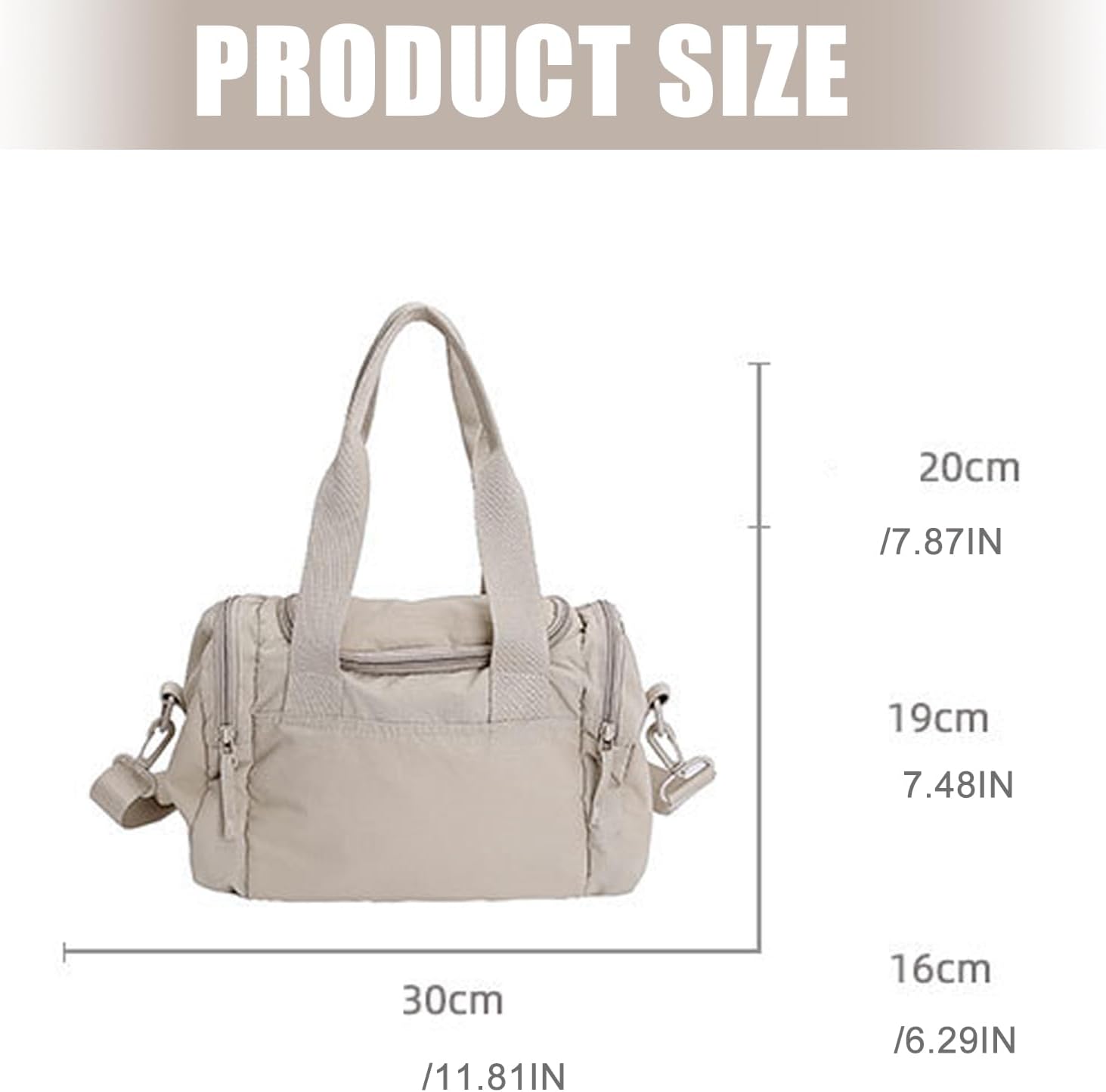 Large Capacity Gym Bag Convertible Shoulder Bag Wear Crossbody Purse Sports Travel Daily Commute Sports Gym Large Capacity image 3