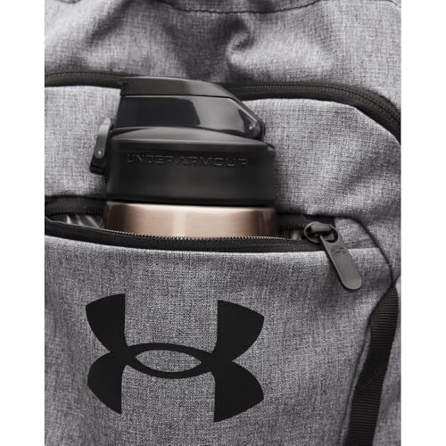 Image of Under Armour Unisex Hustle Sackpack, (025) Castlerock /Black /Black, One Size Fits Most