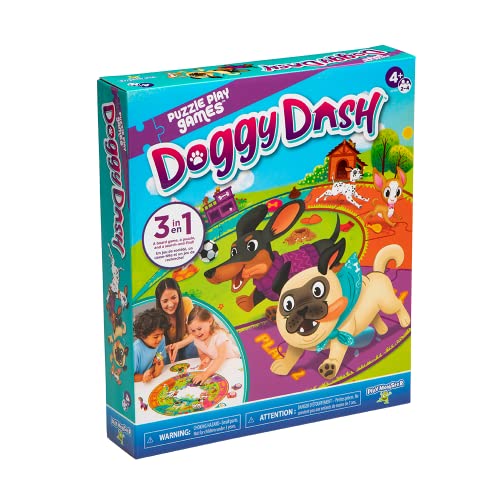 Puzzle Play Games — Doggy Dash — Juego de mesa 3 en 1 miniatura 1