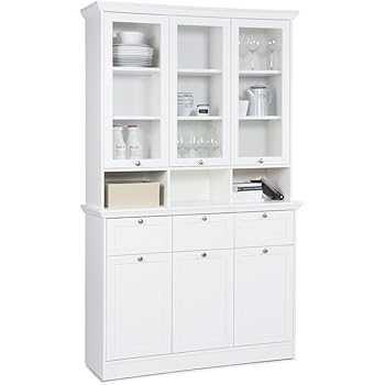 Französisches Stilmöbel Sideboard Anrichte Landhausstil Rattan Körbe