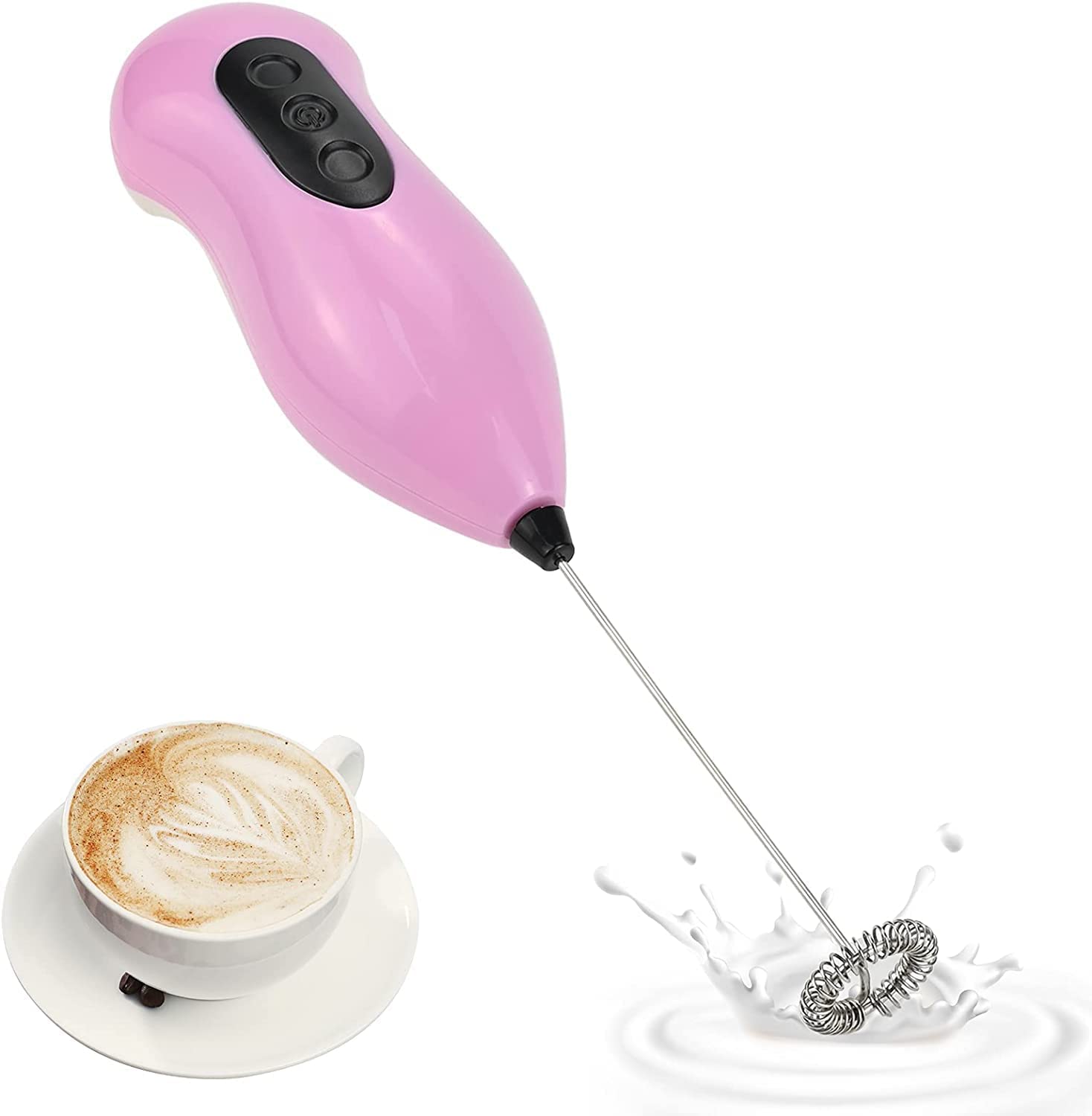 FoodVille Handheld Electric Milk Frother for Lattes, Cappuccinos, Matcha, Frappe, Egg Beater, Sherbet, Yogurt, lassi, Cold Coffee, Protein Shake at Gym or Espresso Portable mocktail Mixer (Multi 2) (B0DJD6KJ58) Amazon Price History, Amazon Price Tracker