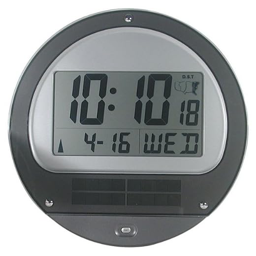 Low Vision Atomic Solar Wall Clock