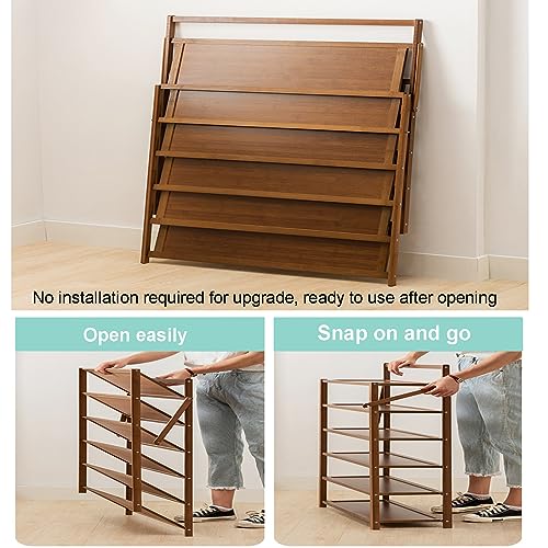 Étagère à chaussures pliable pour placard et entrée optimisée