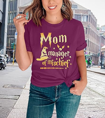 Women Funny Mom T Shirt Manager Shirt Mom Life Tee Fantastic Mama Shirt Magic Mom Shirt Mothers Day Tee Tops2