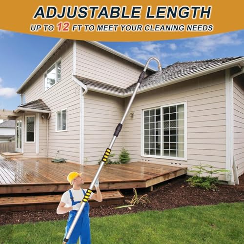 image for CooptryPoul Gutter Cleaning Tools,12FT Gutter Cleaner Tool From The Gr