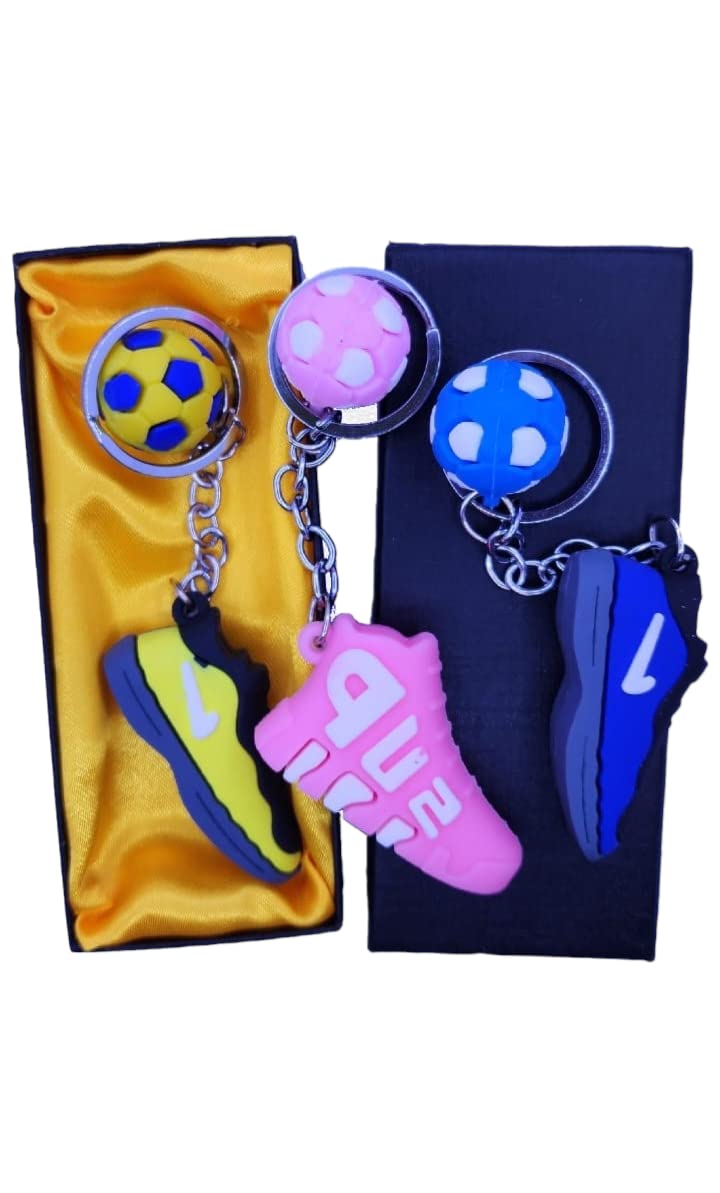 Shoes and Football Keychain - Free Plastic Container-image-24