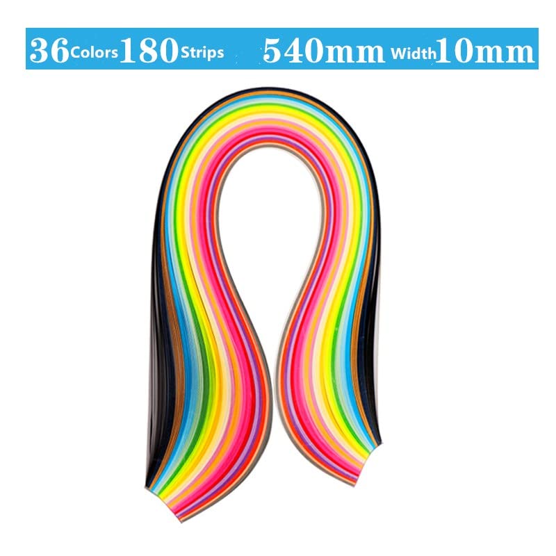 Quilling Strisce Carta 120pz 1/8"(3mm) 54cm Origami Carta Nero