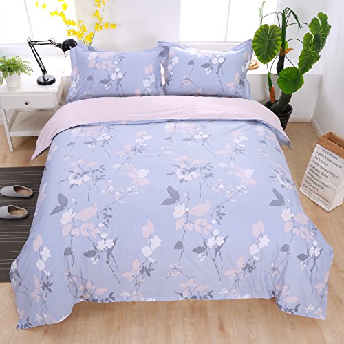 Set copripiumino elegante Grigio porpora 240x200cm...