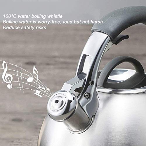 Machine à café et théière sifflet SHISHI durable en acier inoxydable