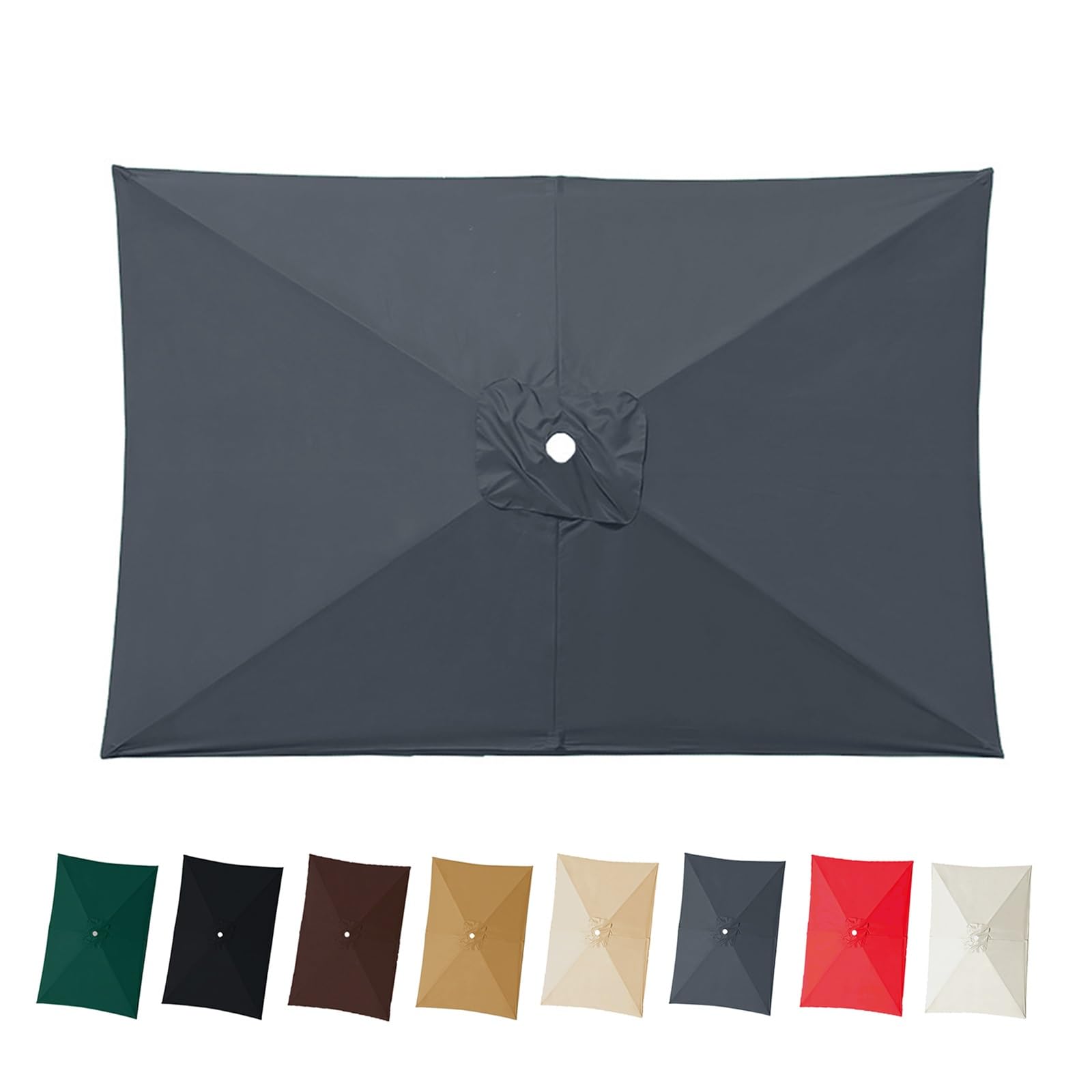 Toile de rechange pour parasol de jardin rectangulaire, fraîcheur idéale pour la piscine