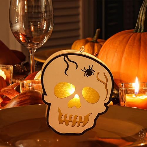 Luzes de Halloween, decoração com luz de abóbora de Halloween, Lâmpada de noite de Halloween linda e