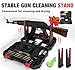 Universal Gun Cleaning Kit for All Caliber Compatible with Pistol Rifle Handgun Shotgun Hunting with Brass Rods and Cleaning Stand (Plastic jags)