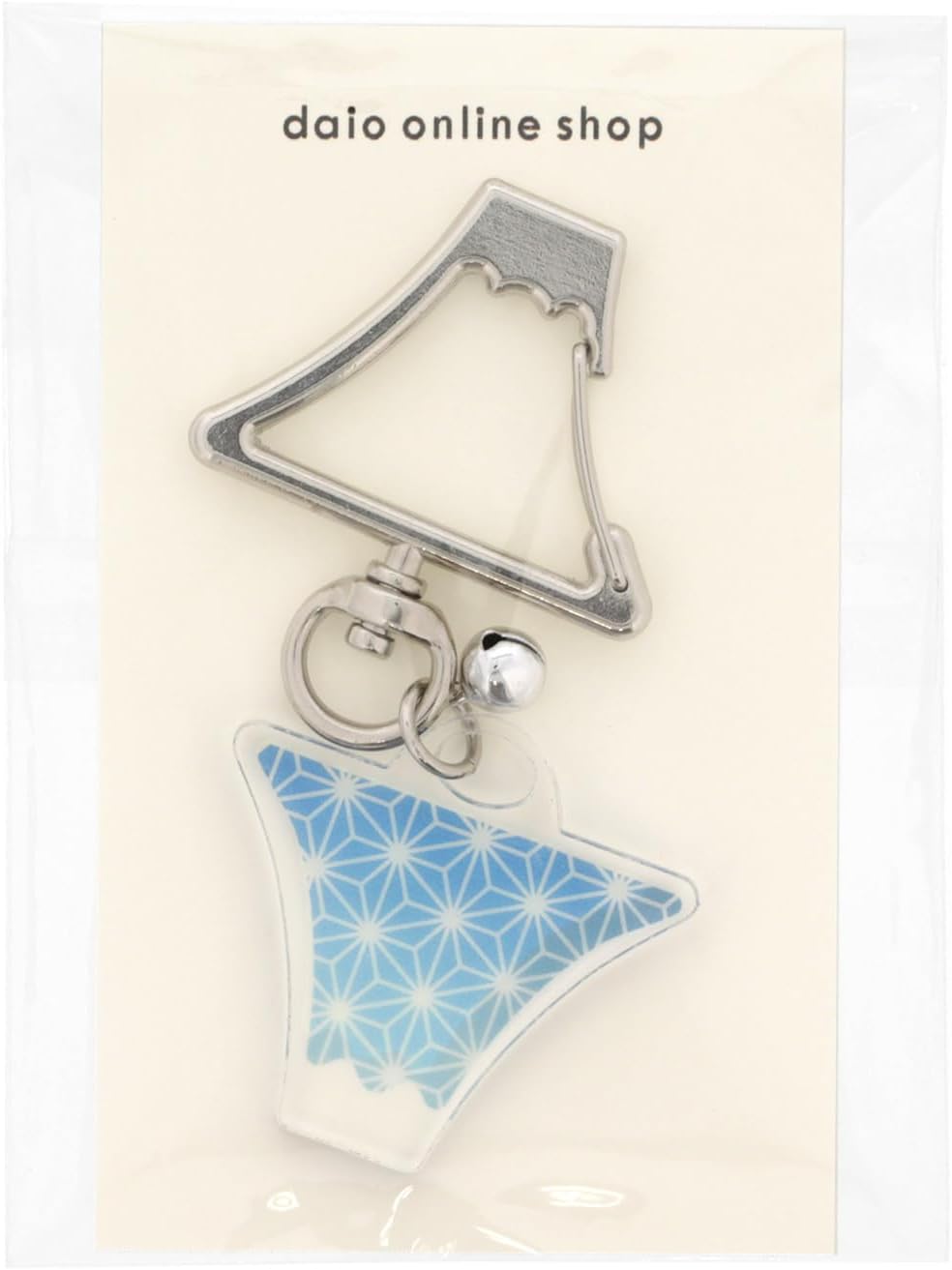 [大王製作所] 富士山キーホルダー 富士山チャーム 日本のお土産 カラビナ キーホルダー 鈴付き 台紙付き OPP袋入れ 日本製