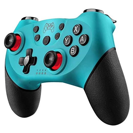 Th-some Mando para Nintendo Switch, Wireless Bluetooth Pro Controller Controlador con Función Turbo, Inalámbrico Mando para Nintendo Switch,Giroscopio y Dual Shock Compatible Switch y Switch Lite