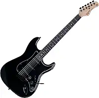 Guitarra elétrica TAGIMA - TG 500 BK DF BK, Black Dark Fingerboard Mint Green