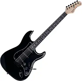 Guitarra elétrica TAGIMA - TG 500 BK DF BK, Black Dark Fingerboard Mint Green