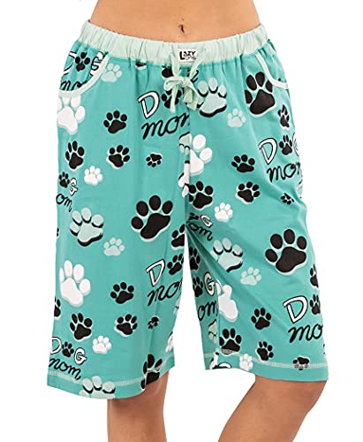 Lazy One Women's Bermuda Shorts with Elastic Waistband and Scoop Pockets, Animal Designs, XS-XL