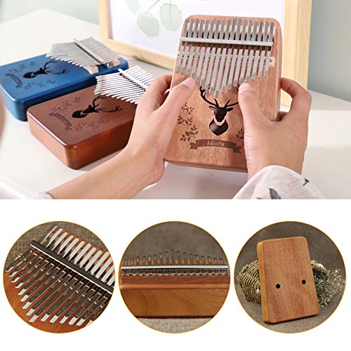 pedkit 17Keys Portable Thumb Piano Beginner Instrument Kalimba Finger Piano Mbira Pequenos brinquedo