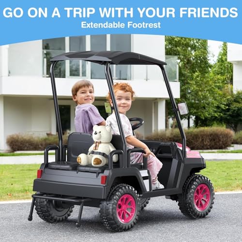 Image of LIGIANT 24V Ride on Car for Big Kids, 4-Seaters Kids Golf Cart