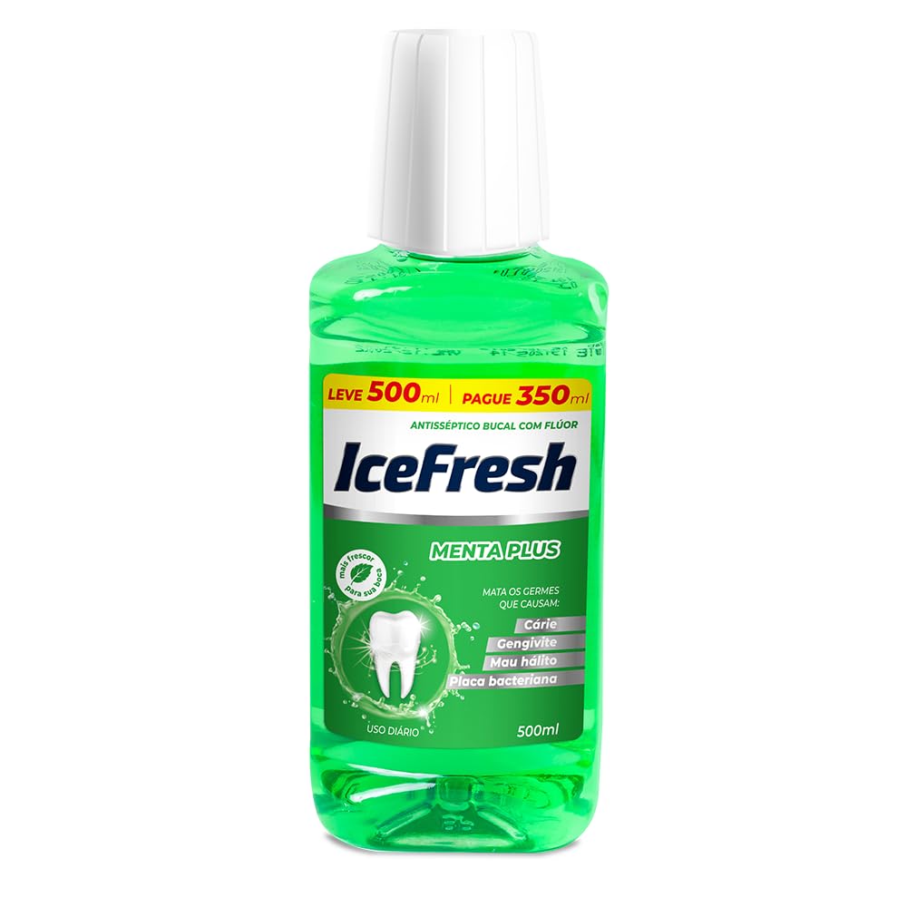 ICEFRESH Antisseptico Bucal Icefresh Menta Plus Leve 500Ml Pague