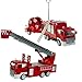 Produktbild Unbekannt Feuerwehrstation inklusive 2 Autos und 1 Schlauchwagen  Feuerwehr Kinder Spielzeug Feuerwehrauto Rettungswagen Lösch Fahrzeug Auto Set