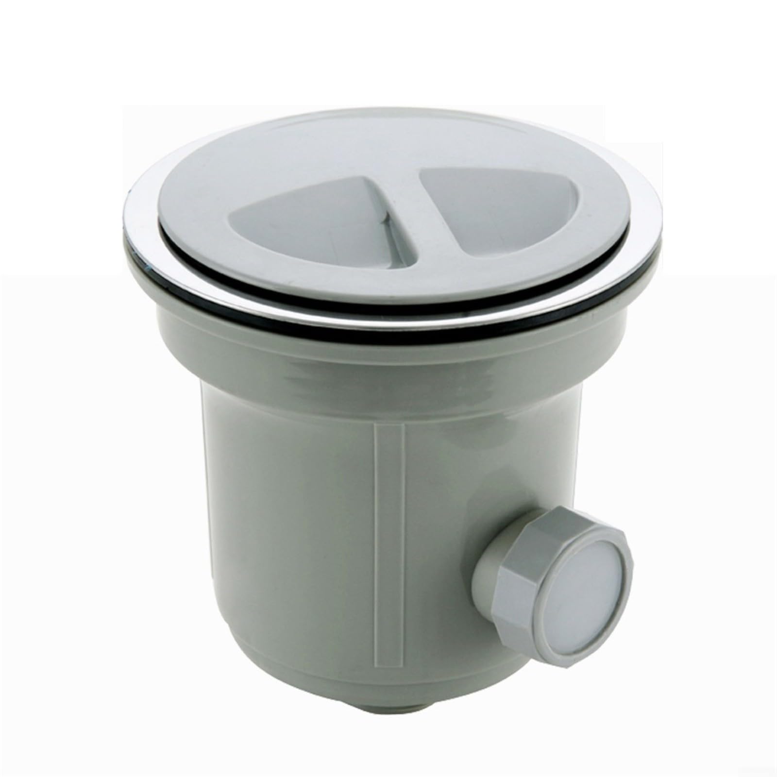 Cestello per lavello da cucina con guarnizione a prova di odore, in acciaio inox SUS304, doppio sistema di filtraggio per rifiuti alimentari, a prova di perdite, filettatura G1-1/2 (180 mm)