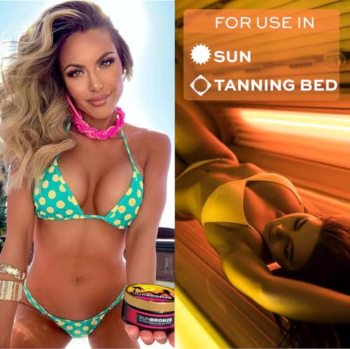 BANGBERRY Original Sun Bronze Ultra Tanning Butter - Pineapple Swirl, Use in the sun outdoor or tanning bed Better than tanning oil Tan faster with premium natural ingredients Safe for Sensitive Skin - Thumbnail 4
