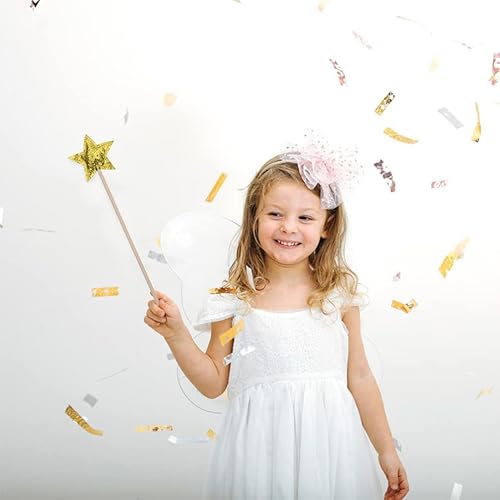 Miniatura 3 de Kisangel Star Wand - Disfraz de princesa de madera dorada para niñas